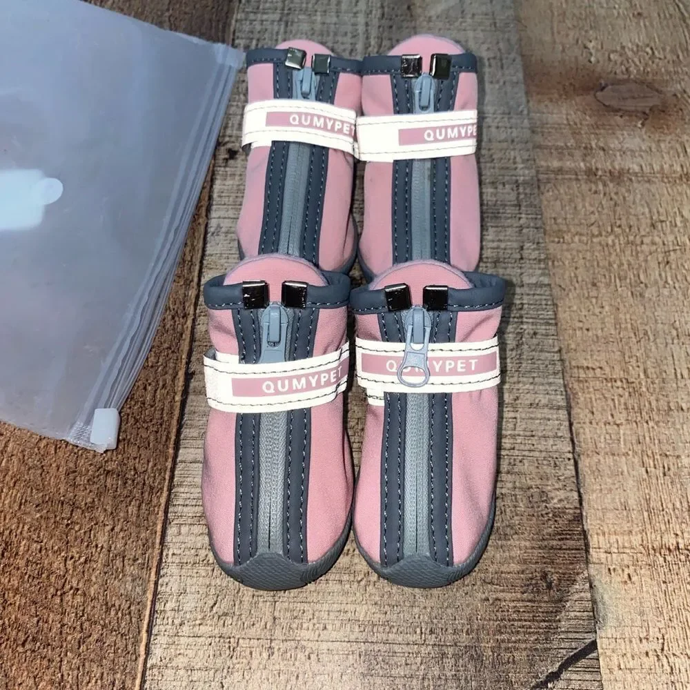 Dog Shoes for Small Dogs Paw Protectors‎ snow Hot Pavement Waterproof size 2